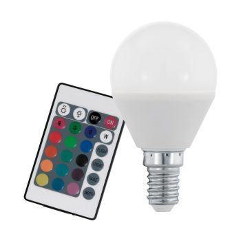 E14-es foglalathoz vezérelhető LED fényforrások / RGB / RGBW távirányítható LED