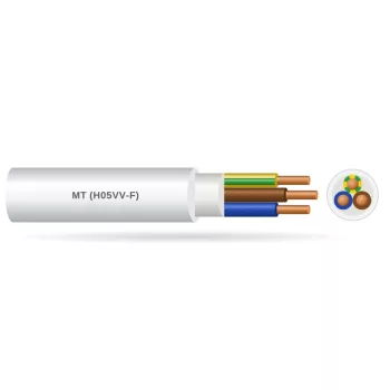 MT (H03VV-F, H05VV-F) PVC szigetelésű 300/300V sodrott réz kábel
