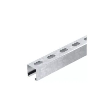 OBO BETTERMANN (VBS) Perforált profilsín nútszélesség 22 mm MS4141P ( utókezelt acél, felületkezelés nélkül )