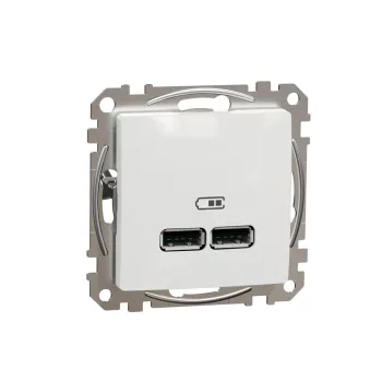 Schneider Electric Sedna Design / Elements dupla USB töltő A+A típusú