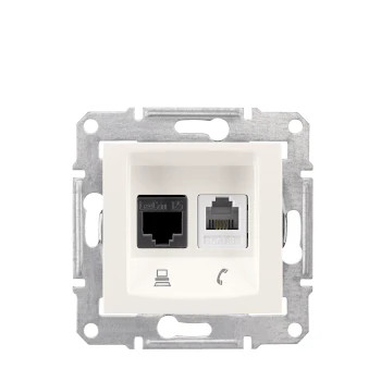 Schneider Electric Sedna számítógép és telefon aljzatok