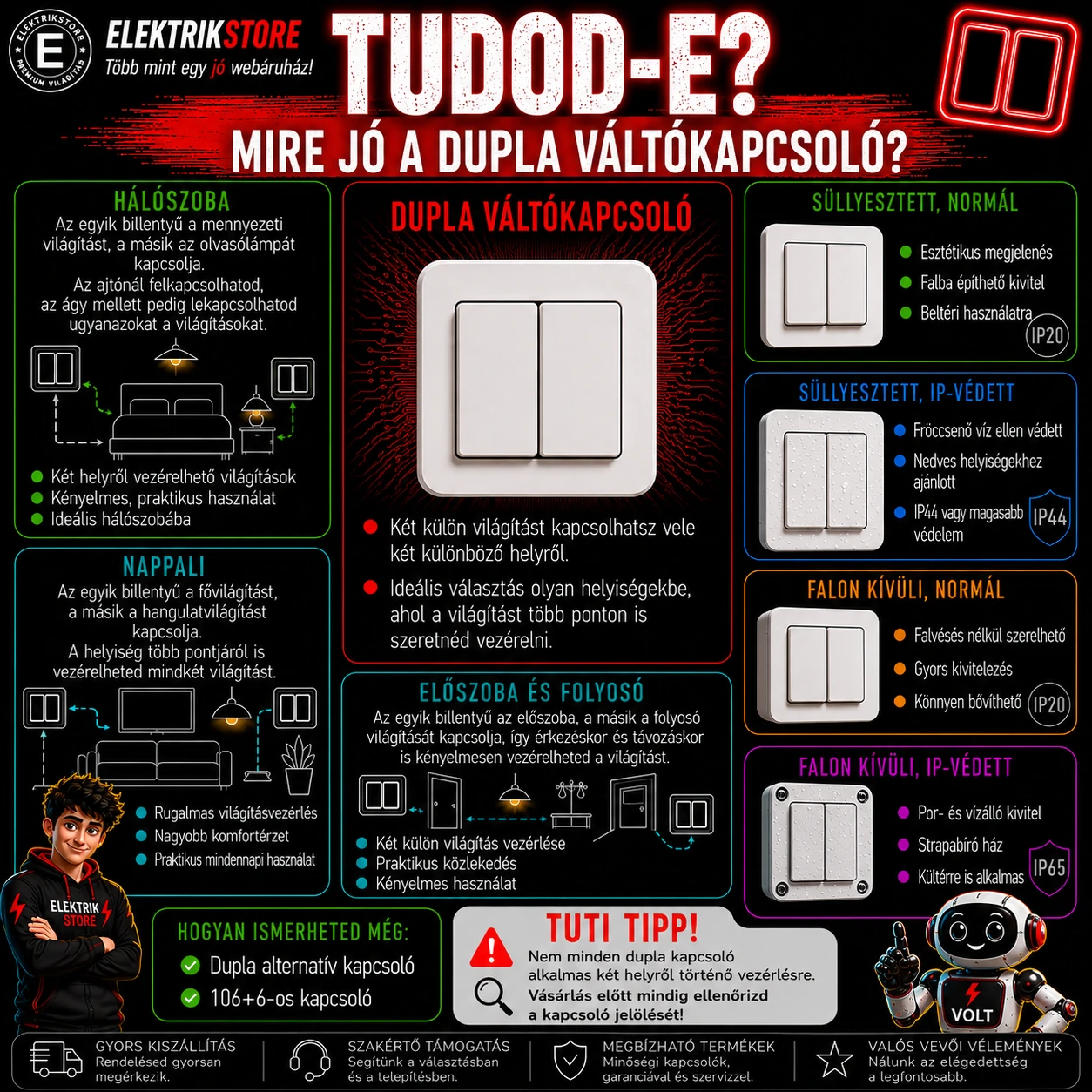 Mi az a 106+6-os kapcsoló, és mire használható?